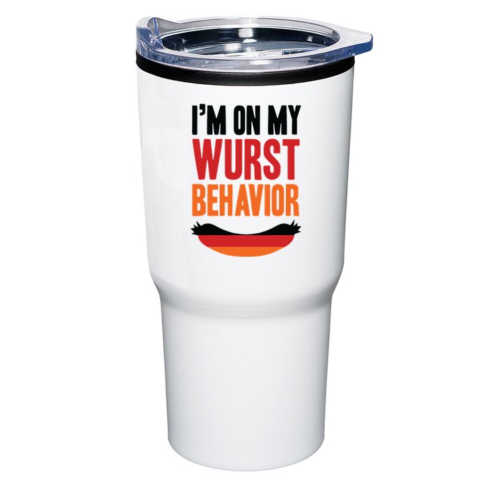 Im On My Wurst Behavior Tumbler