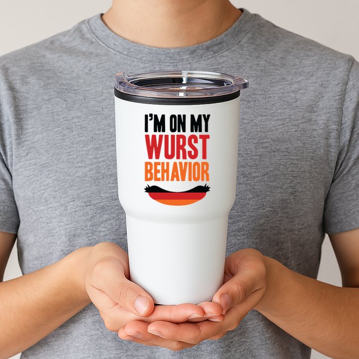 Im On My Wurst Behavior Tumbler