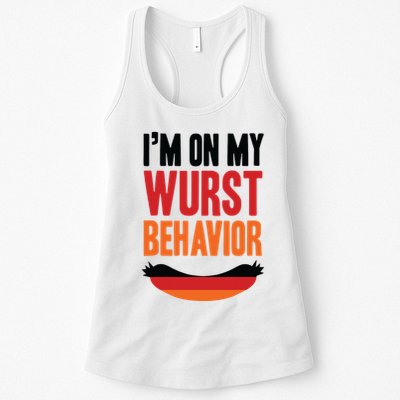 Im On My Wurst Behavior Womens Tank Top