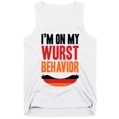 Im On My Wurst Behavior Tank Top