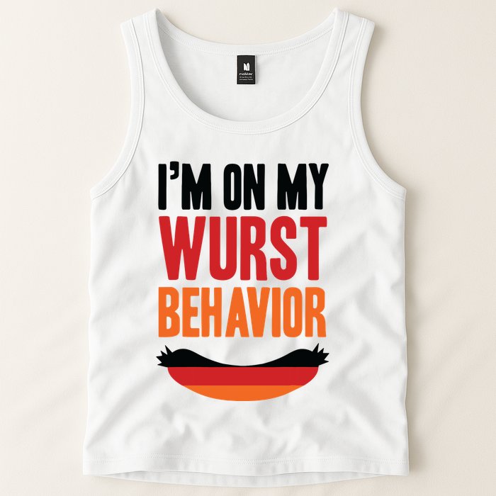 Im On My Wurst Behavior Tank Top