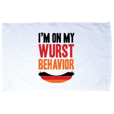 Im On My Wurst Behavior Microfiber Hand Towel
