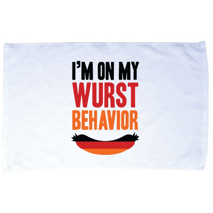 Im On My Wurst Behavior Microfiber Hand Towel