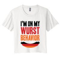 Im On My Wurst Behavior Crop Top