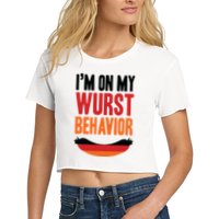 Im On My Wurst Behavior Crop Top
