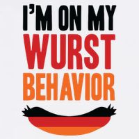 Im On My Wurst Behavior Wool Snapback Cap