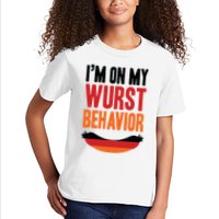 Im On My Wurst Behavior Kids T-Shirt