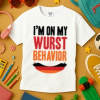 Im On My Wurst Behavior Kids T-Shirt