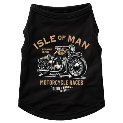 Isle Of Man Tt Races Vintage Motorcycle Retro Design Doggie Tank