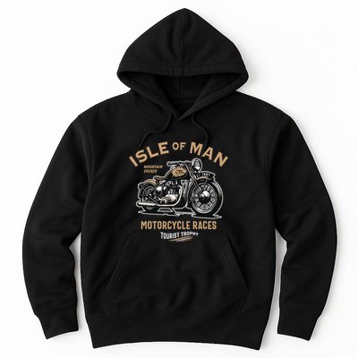 Isle Of Man Tt Races Vintage Motorcycle Retro Design Hoodie