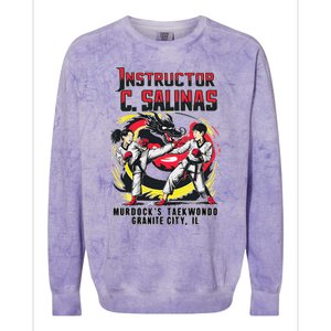 Instructor Of MurdockS Taekwondo School Colorblast Crewneck Sweatshirt