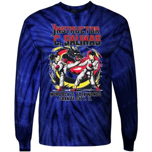 Instructor Of MurdockS Taekwondo School Tie-Dye Long Sleeve Shirt