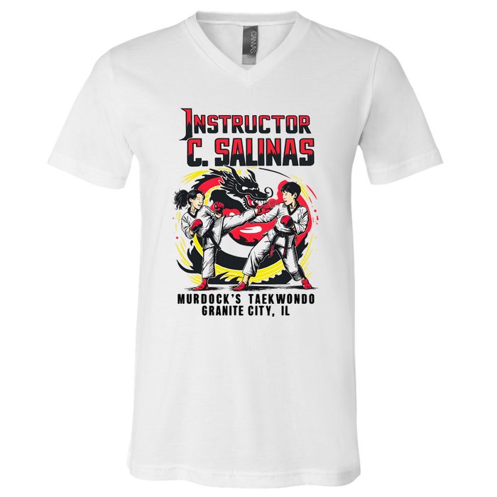 Instructor Of MurdockS Taekwondo School V-Neck T-Shirt