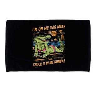 IM On Me Rag Mate Chuck It In Me Dumpa Funny Australia Crocodile Microfiber Hand Towel