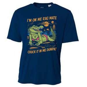 IM On Me Rag Mate Chuck It In Me Dumpa Funny Australia Crocodile Cooling Performance Crew T-Shirt