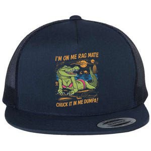 IM On Me Rag Mate Chuck It In Me Dumpa Funny Australia Crocodile Flat Bill Trucker Hat