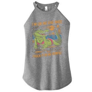 IM On Me Rag Mate Chuck It In Me Dumpa Funny Australia Crocodile Women's Perfect Tri Rocker Tank