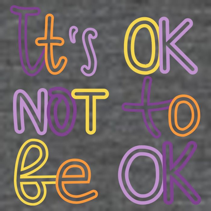 It's Ok Not To Be Ok Mental Health Quote Backpack