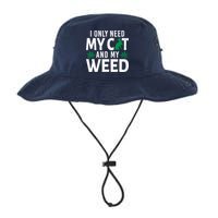 I Only Need My Cat And My Weed Funny Marijuana Pot Smoker Bucket Hat