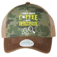 I Only Need Coffee And Geoguessr Gamer Legacy Tie Dye Trucker Hat