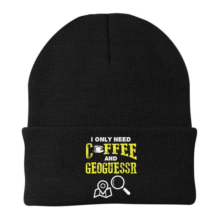 I Only Need Coffee And Geoguessr Gamer Beanie
