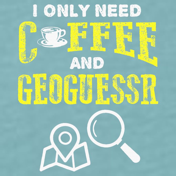 I Only Need Coffee And Geoguessr Gamer Sueded Cloud Jersey T-Shirt