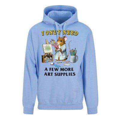 I Only Need A Few More Art Supplies Unisex Surf Hoodie