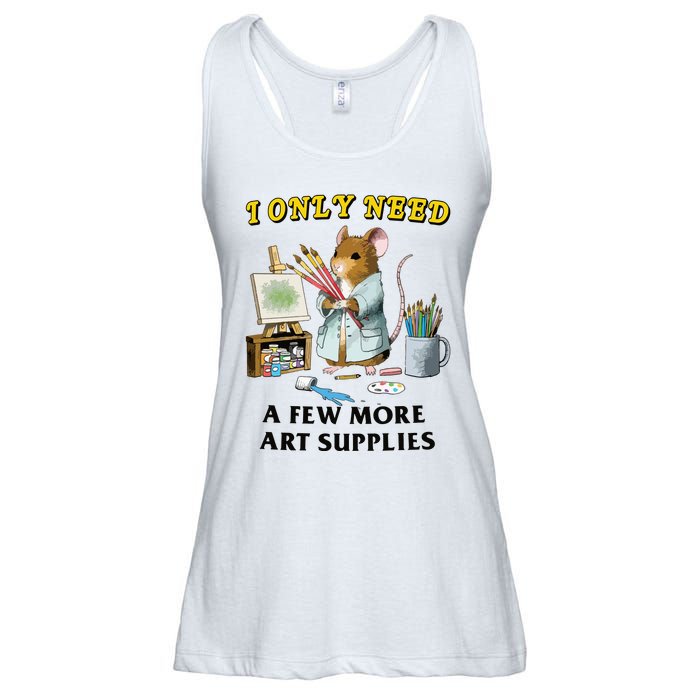 I Only Need A Few More Art Supplies Ladies Essential Flowy Tank