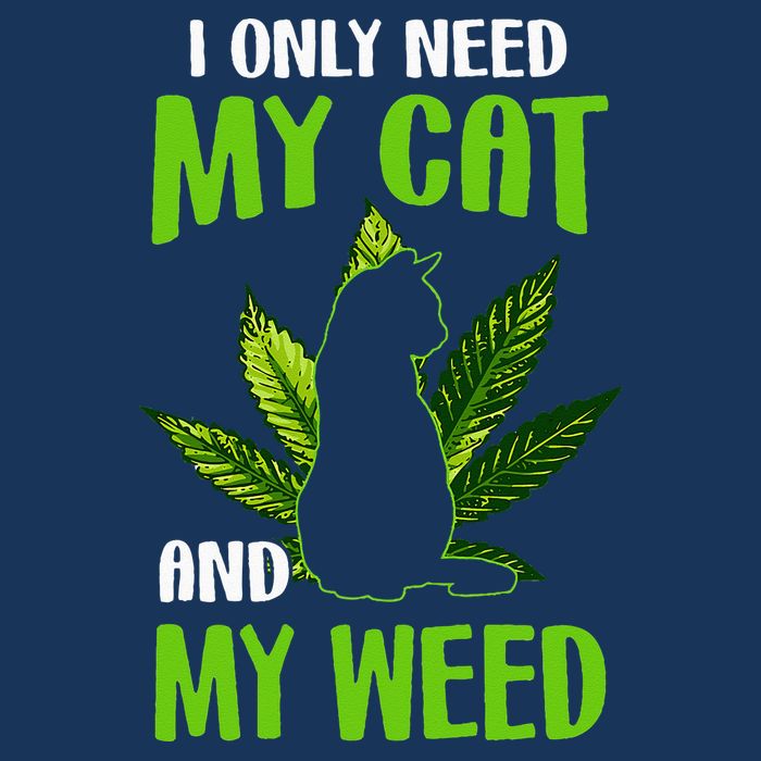 I Only Need My Cat and My Weed Funny Cat Lover Infant Baby Jersey Bodysuit