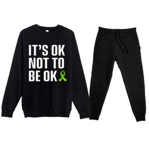 ItS Ok Not To Be Ok Gift Tal Health Awareness Gift Premium Crewneck Sweatsuit Set