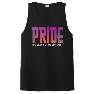 ItS Okay Not To Come Out Pride Lgbt Sexuality Respect Honor Funny Gift PosiCharge Competitor Tank