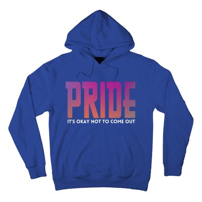 ItS Okay Not To Come Out Pride Lgbt Sexuality Respect Honor Funny Gift Hoodie