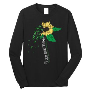 Its Ok Not To Be Ok Mental Health Awareness Sunflower Ribbon Long Sleeve Shirt