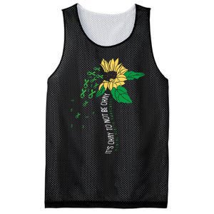 Its Ok Not To Be Ok Mental Health Awareness Sunflower Ribbon Mesh Reversible Basketball Jersey Tank