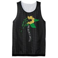 Its Ok Not To Be Ok Mental Health Awareness Sunflower Ribbon Mesh Reversible Basketball Jersey Tank