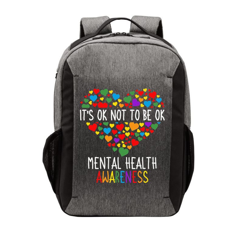 It's Ok Not To Be Ok Mental Health Awareness Green Ribbon Vector Backpack