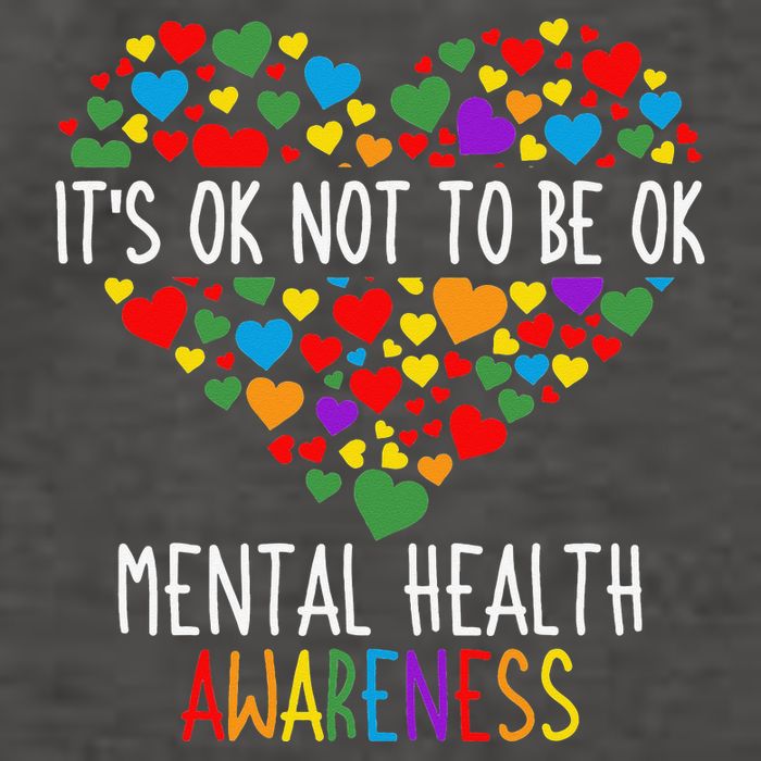It's Ok Not To Be Ok Mental Health Awareness Green Ribbon Vector Backpack