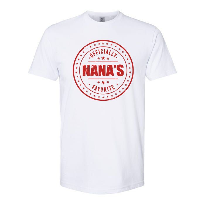 Im Officially Nanas Favorite Softstyle CVC T-Shirt