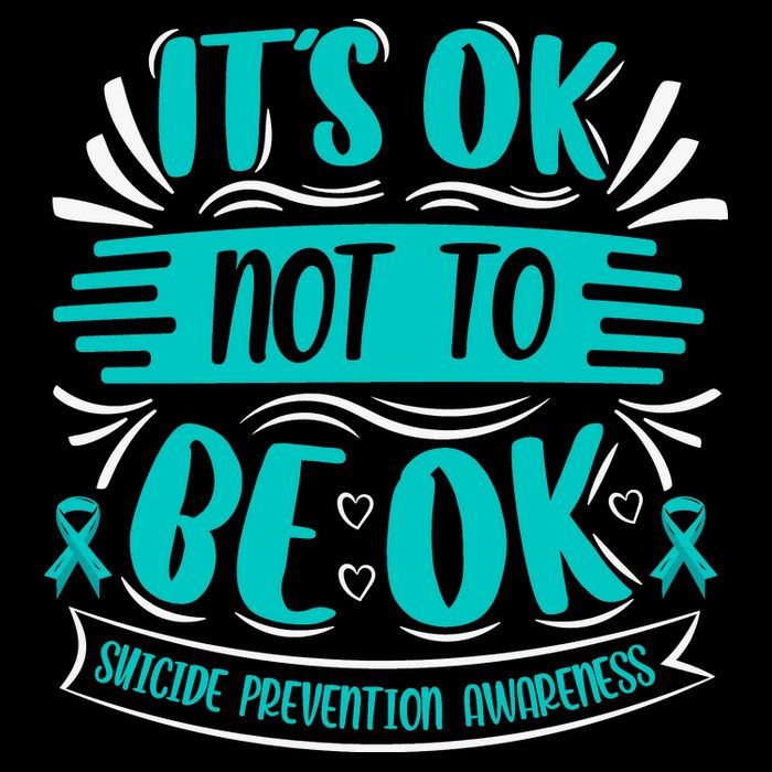 It's Ok Not To Be Ok Suicide Prevention Awareness Women's V-Neck T-Shirt