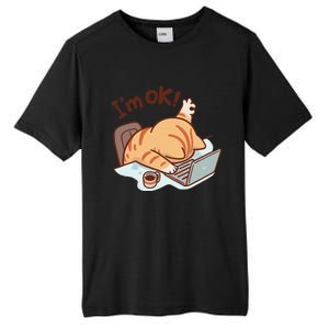 IM Ok Okay Cute Cat IM Fine Tall Fusion ChromaSoft Performance T-Shirt