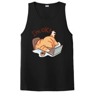 IM Ok Okay Cute Cat IM Fine PosiCharge Competitor Tank