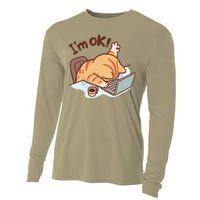 IM Ok Okay Cute Cat IM Fine Cooling Performance Long Sleeve Crew