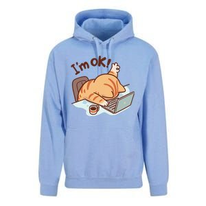 IM Ok Okay Cute Cat IM Fine Unisex Surf Hoodie