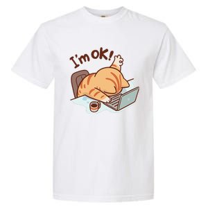 IM Ok Okay Cute Cat IM Fine Garment-Dyed Heavyweight T-Shirt