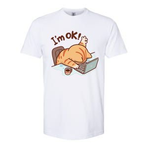 IM Ok Okay Cute Cat IM Fine Softstyle CVC T-Shirt