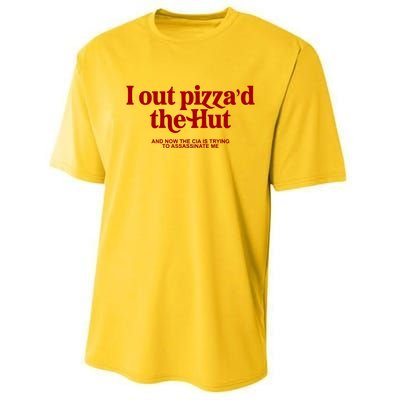 I Out Pizzad The Hut Performance Sprint T-Shirt