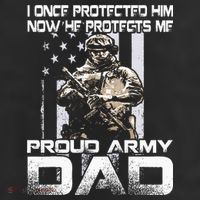 I Once Protected Him Now He Protects Me Proud Army Dad 25L Jumbo Tote