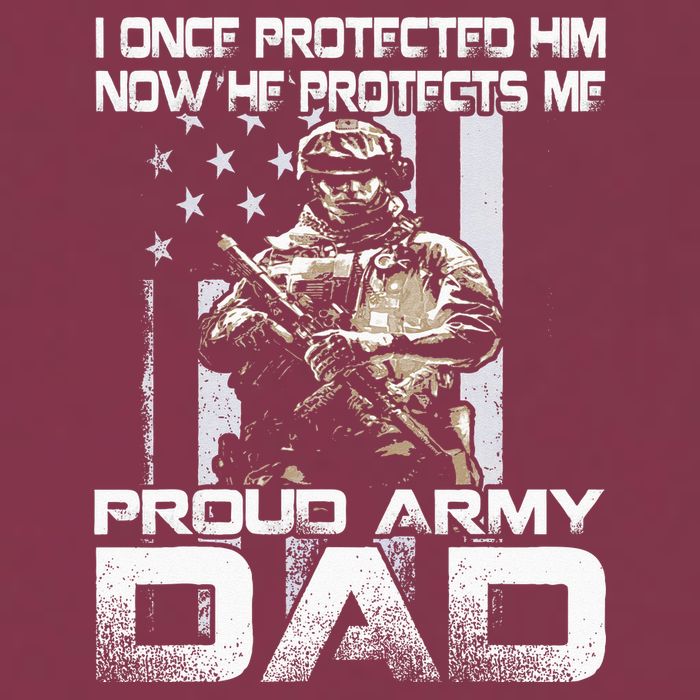 I Once Protected Him Now He Protects Me Proud Army Dad 16oz Travel Tumbler