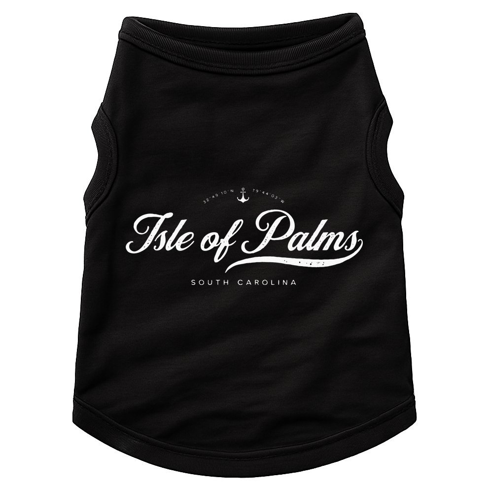Isle Of Palms South Carolina Vintage Retro Doggie Tank