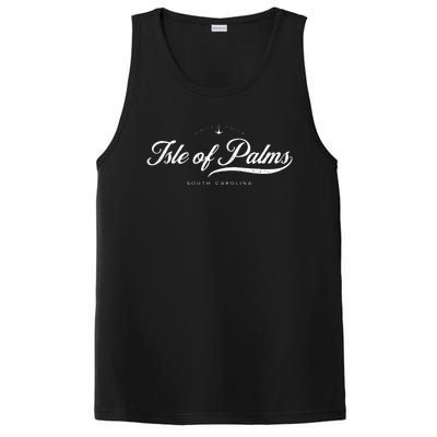 Isle Of Palms South Carolina Vintage Retro PosiCharge Competitor Tank